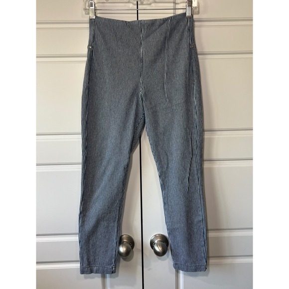 Lysse New York Pull On Ankle Pants Striped Stretch Casual Size‎ S - Picture 1 of 7
